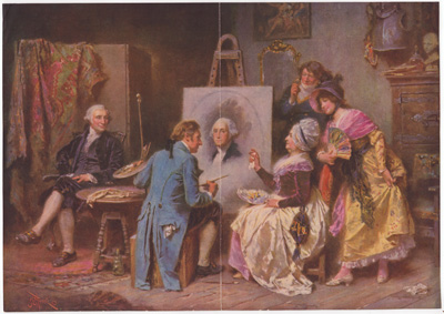 [Stuart painting portrait of George Washington]